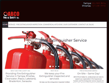 Tablet Screenshot of abcofireandsafety.com